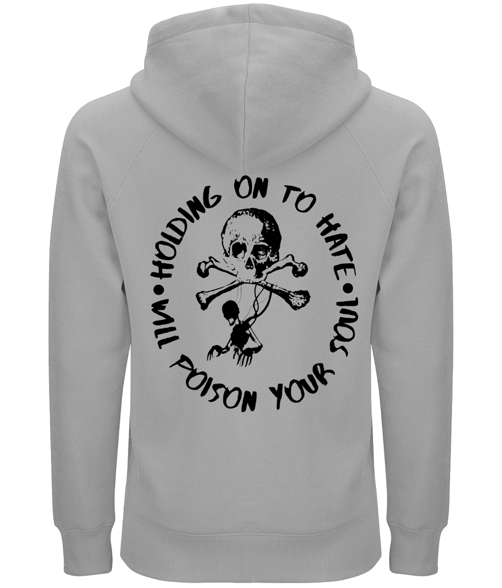 ''Release the Hate'' Premium Organic Grey Hoodie