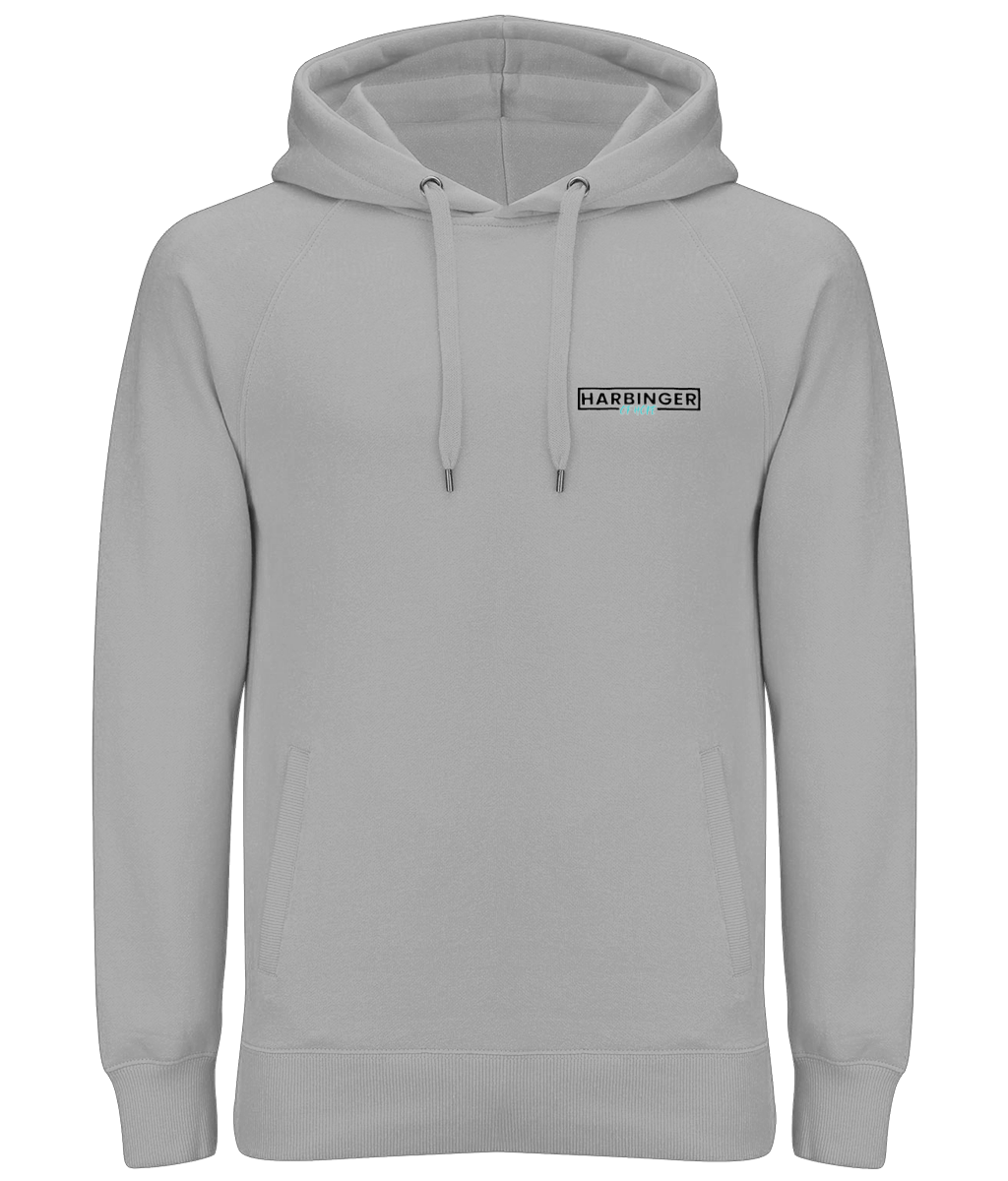 ''Change Perspective'' Premium Organic Grey Hoodie Multi Coloured Design