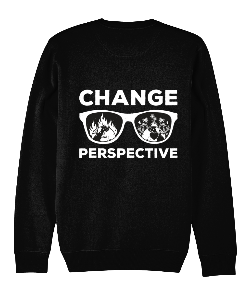 ''Change Perspective'' Premium Organic Dark Sweatshirt