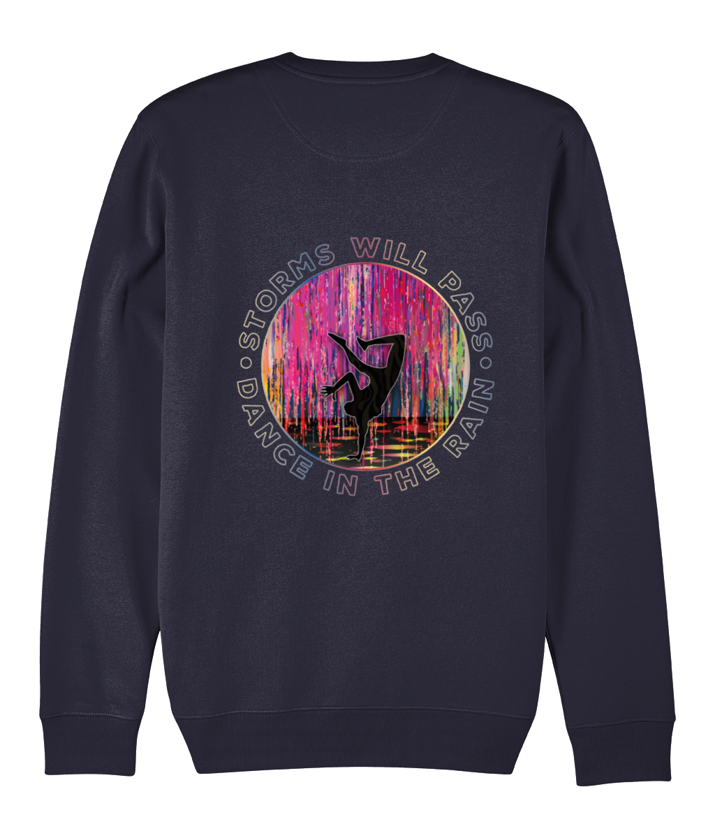 ''Storms Pass'' Premium Organic Dark Sweatshirt