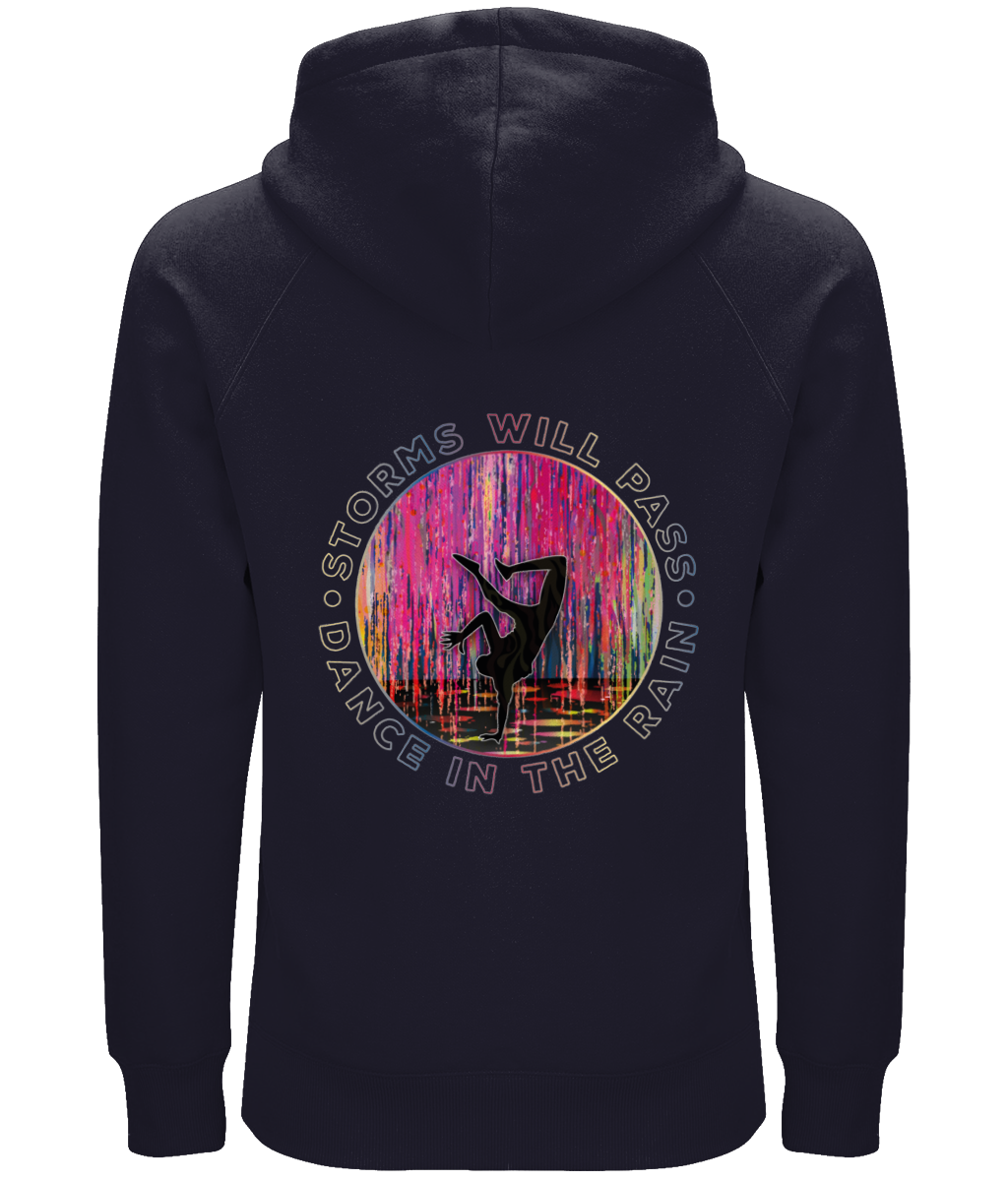 ''Storms Pass'' Premium Organic Navy Hoodie
