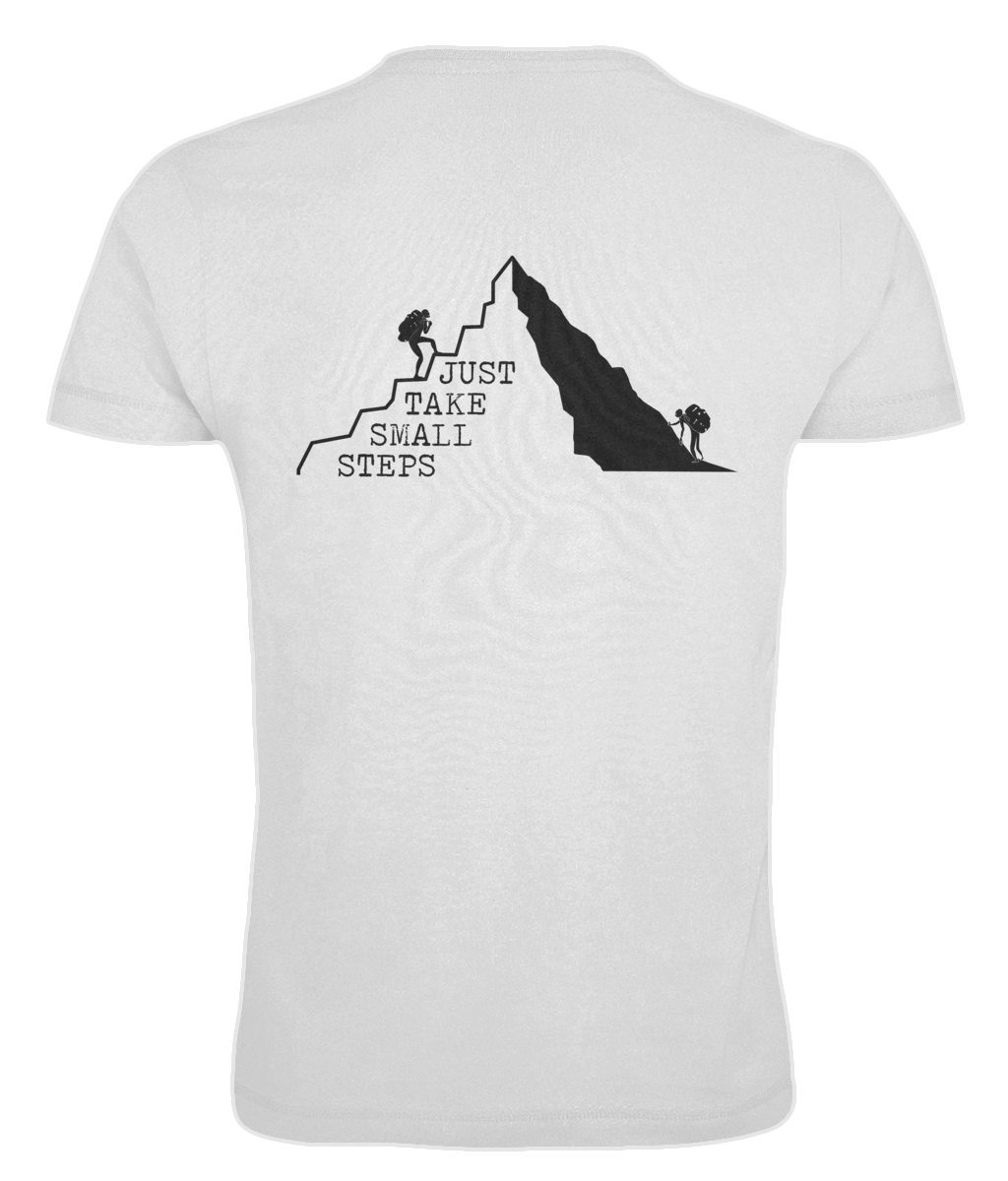 ''Small Steps'' Premium Organic White T-Shirt